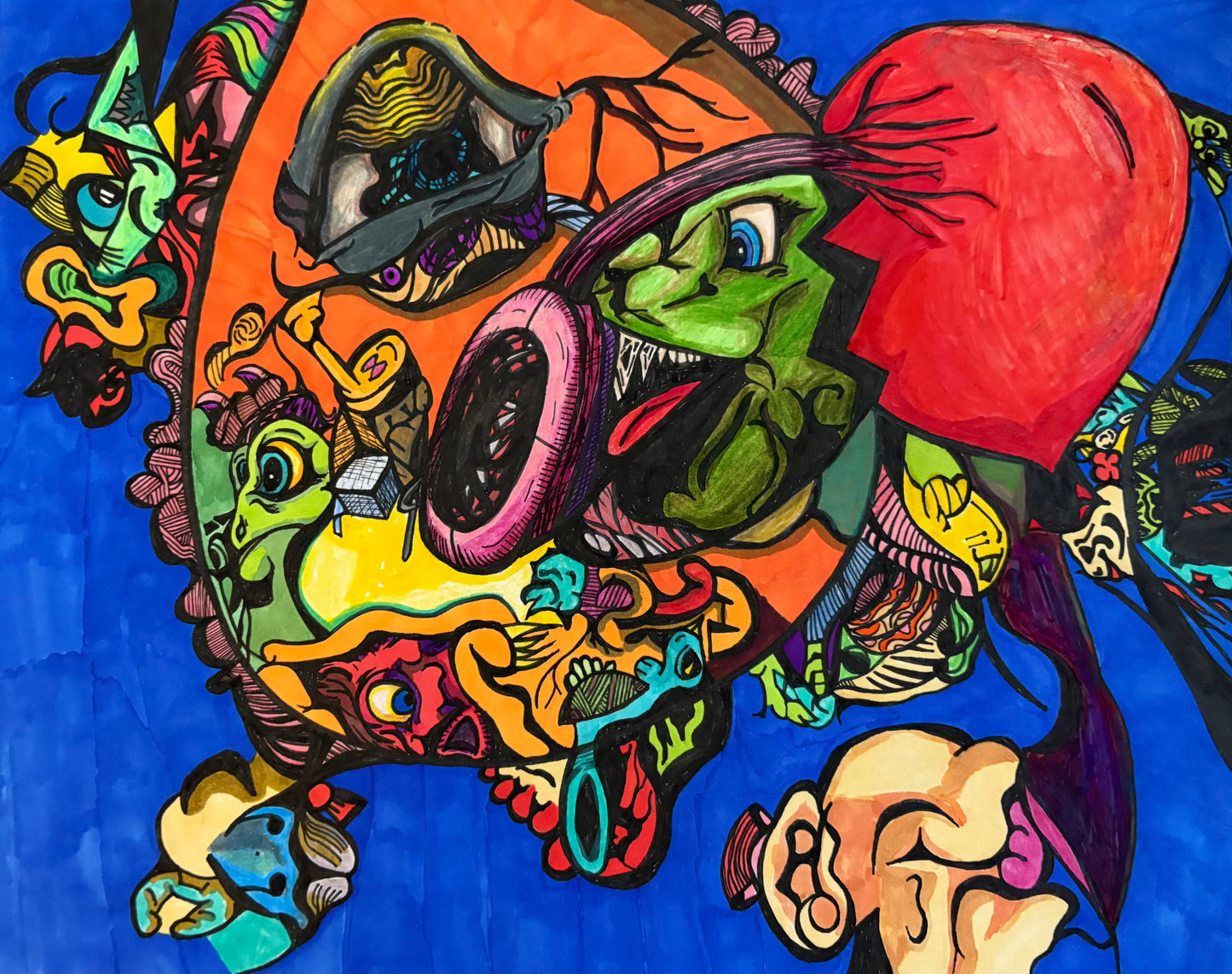 (UNAVAILABLE) Original, The Outward Layer Deceives You (9x12) with frame