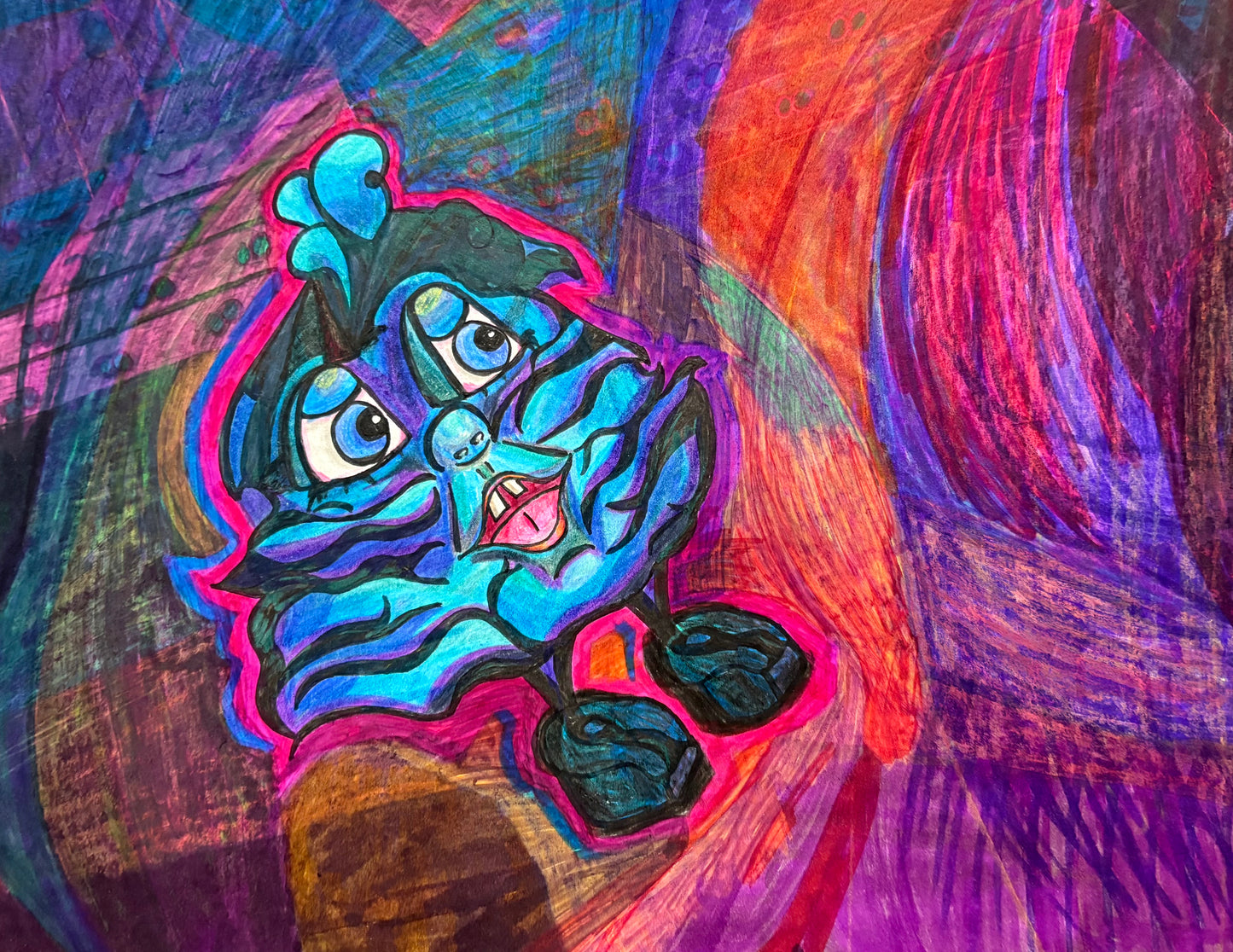 Original, Illusional  (9x12) Frame Included