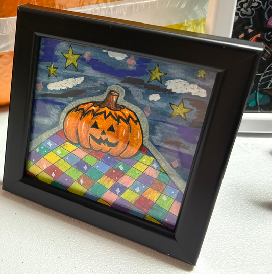 SOLD - Mini Original, Disco Pumpkin