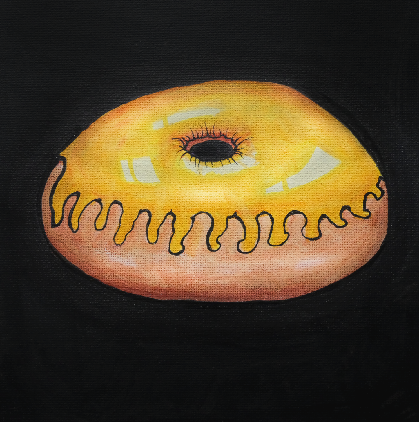 Original, Donut (6x6) on Canvas Board