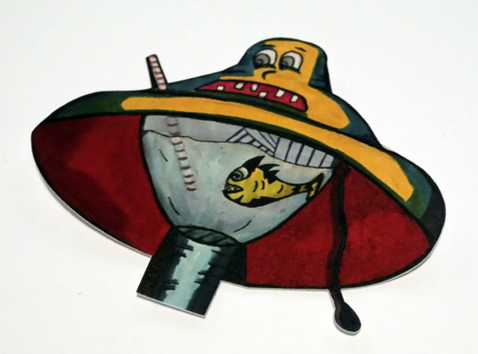 Fish Lamp Sticker