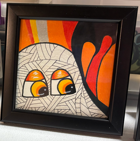 Mini Original, Ghost Mummy (4x4) Frame included