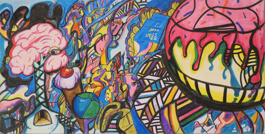 Original, Icing (10x20), on canvas board