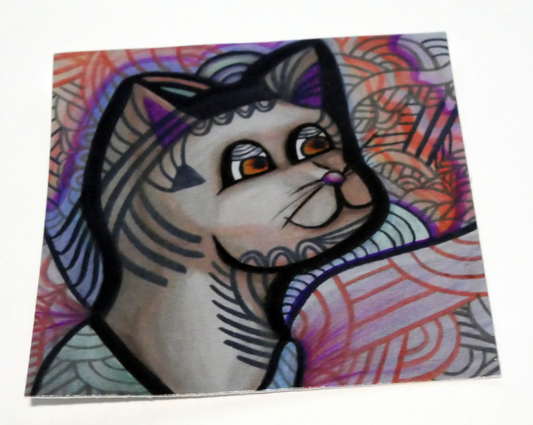Inked Cat Sticker