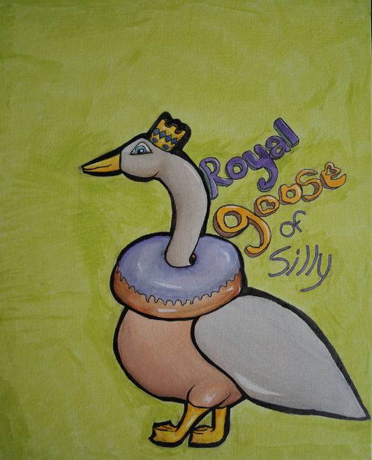 Original, Royal Goose (14x11) on canvas board